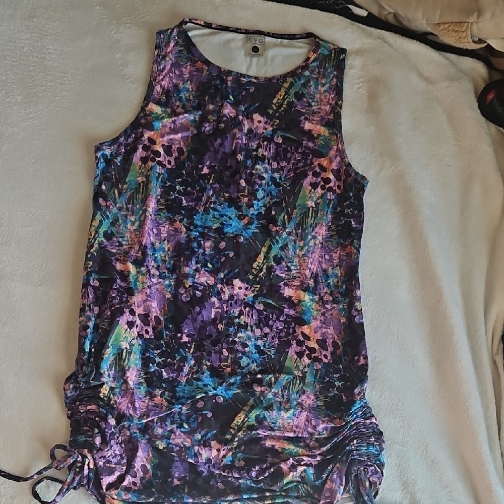 Women's Multicolor Sleeveless Top